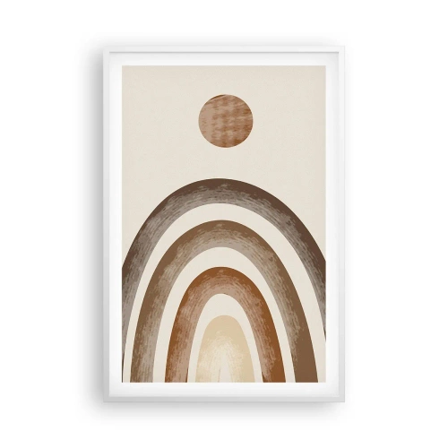 Poster in cornice bianca - In una galassia lontana - 61x91 cm