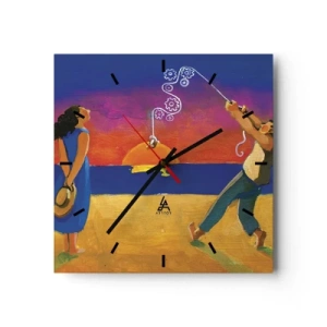 Orologio da parete - Orologio in Vetro - Più delle stelle del cielo - 40x40 cm