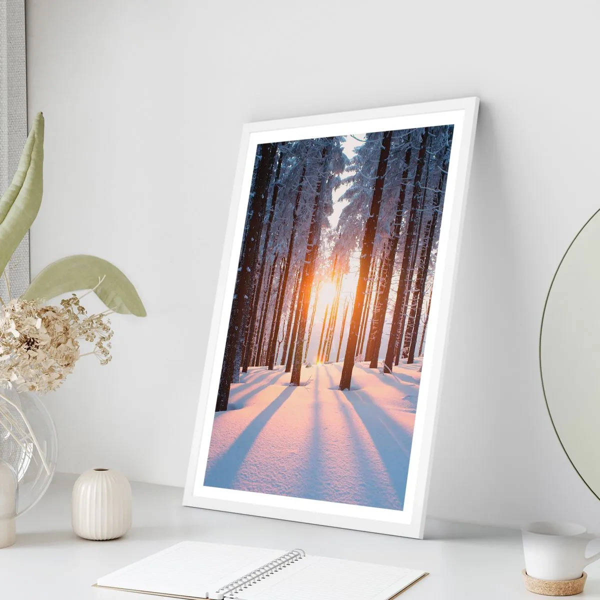 Poster in cornice bianca - Decisamente nero su bianco - 50x70 cm