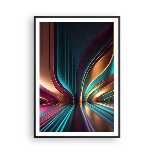 Poster in cornice nera - Architettura di luce - 70x100 cm