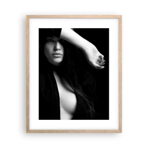 Poster in cornice rovere chiaro - Scuola di seduzione - 40x50 cm