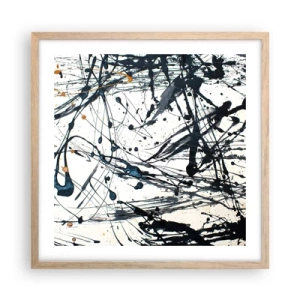Poster in cornice rovere chiaro - Ha senso o non ha senso? - 50x50 cm