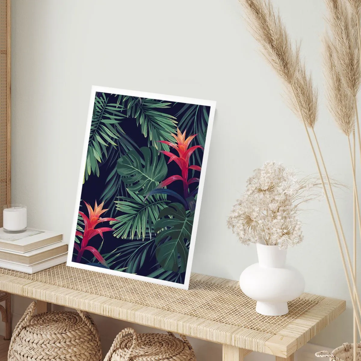 Poster - Fiammante nel verde - 30x40 cm