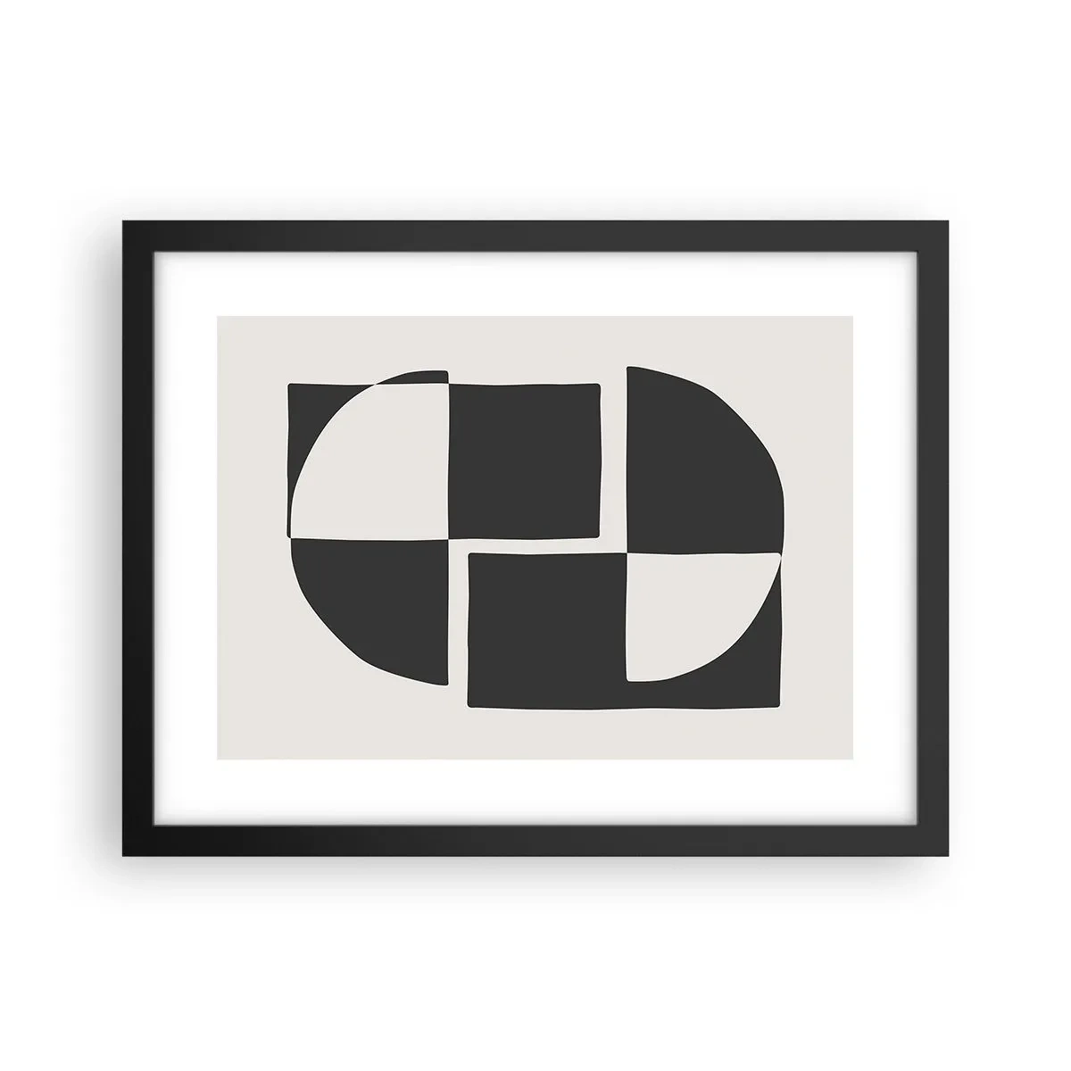 Poster in cornice nera - Antitesi - sintesi - 40x30 cm