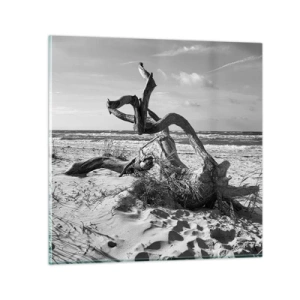 Quadro su vetro - Scolpito dal mare - 30x30 cm