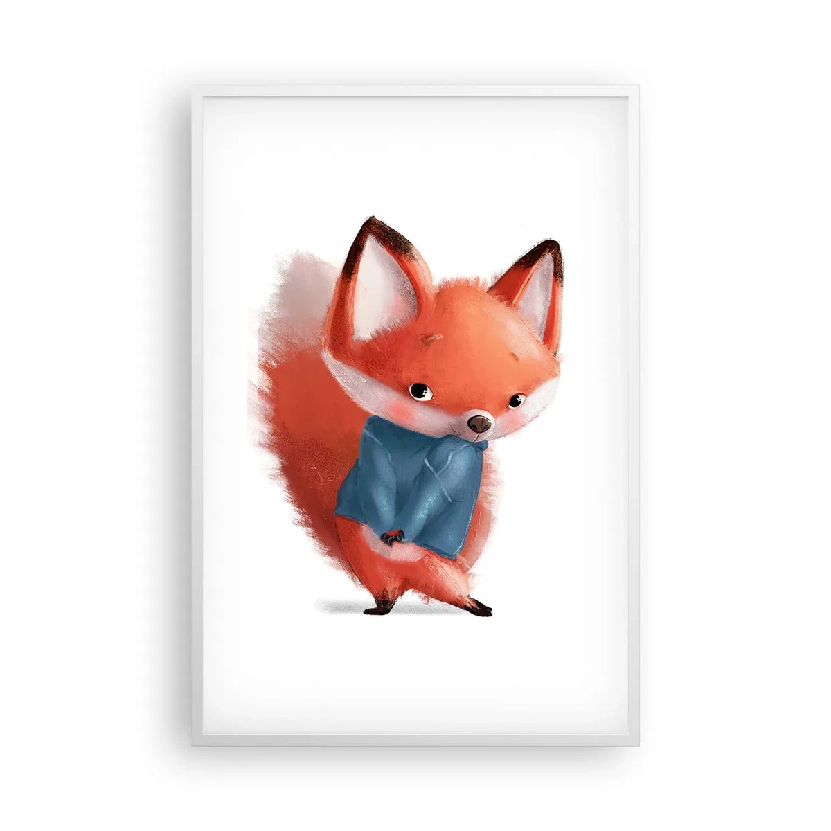 Poster in cornice bianca - Ci sto bene? - 61x91 cm