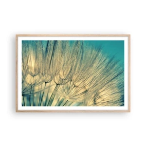 Poster in cornice rovere chiaro - Aspettando il vento - 91x61 cm