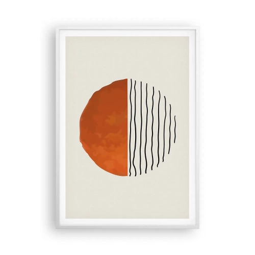 Poster in cornice bianca - Atmosfera giapponese - 70x100 cm