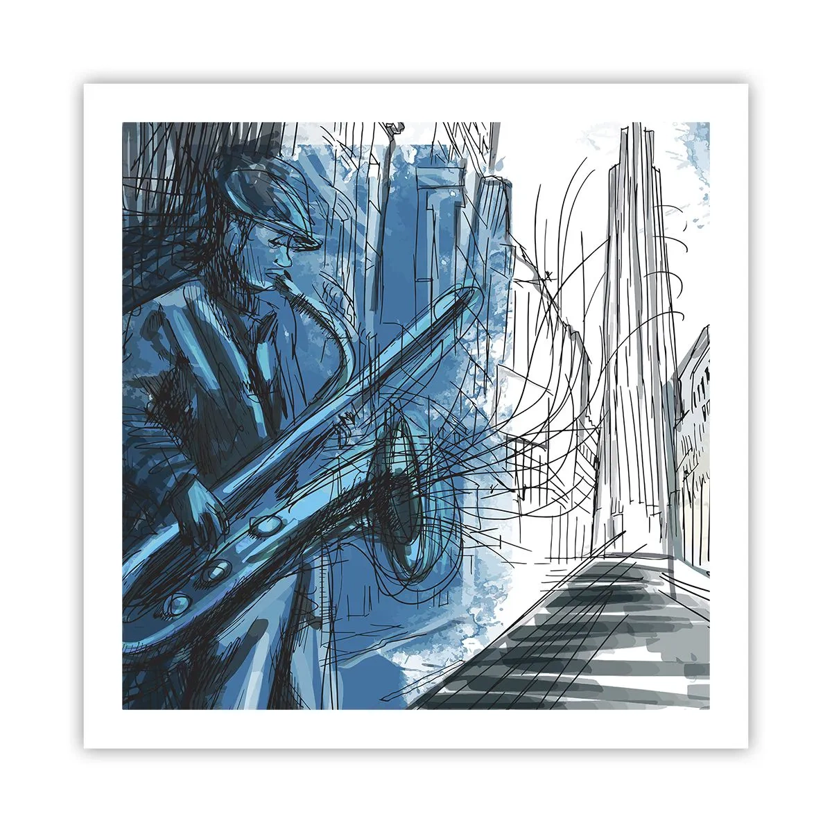 Poster - Rapsodia urbana - 60x60 cm