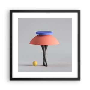 Poster in cornice nera - Composizione surrealista - 40x40 cm