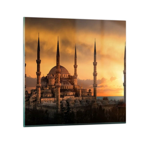 Quadro su vetro - Dio è grande - 70x70 cm