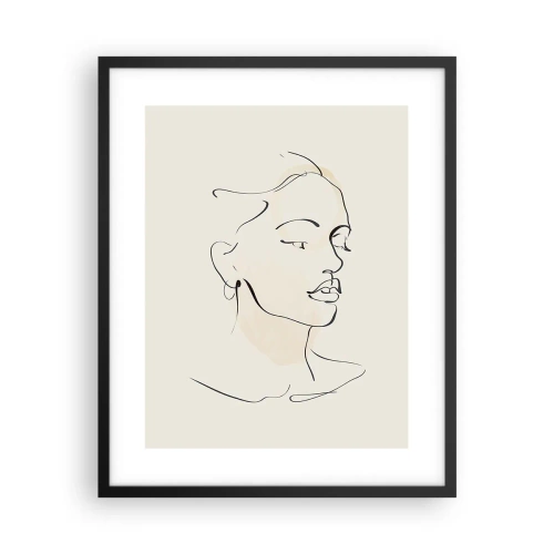 Poster in cornice nera - Linea sicura - 40x50 cm