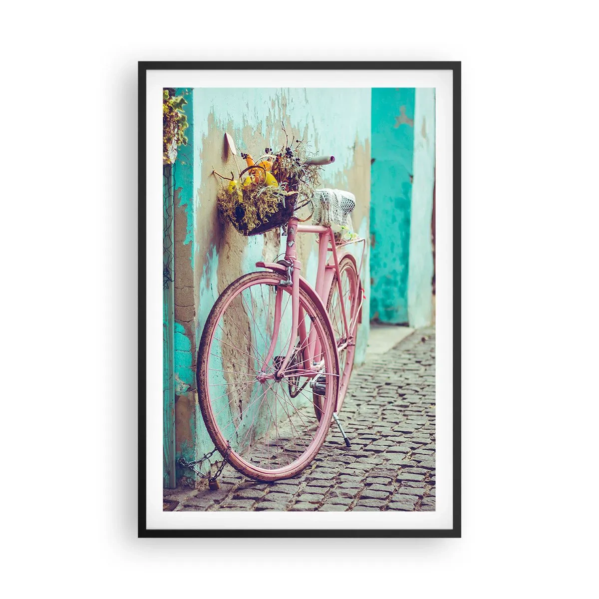 Poster in cornice nera - Torno subito - 61x91 cm