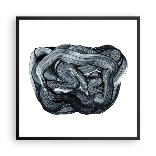 Poster in cornice nera - Non è così semplice - 60x60 cm