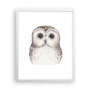 Poster in cornice bianca - Guardami negli occhi - 40x50 cm