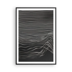 Poster in cornice nera - Ritmo e accento - 70x100 cm