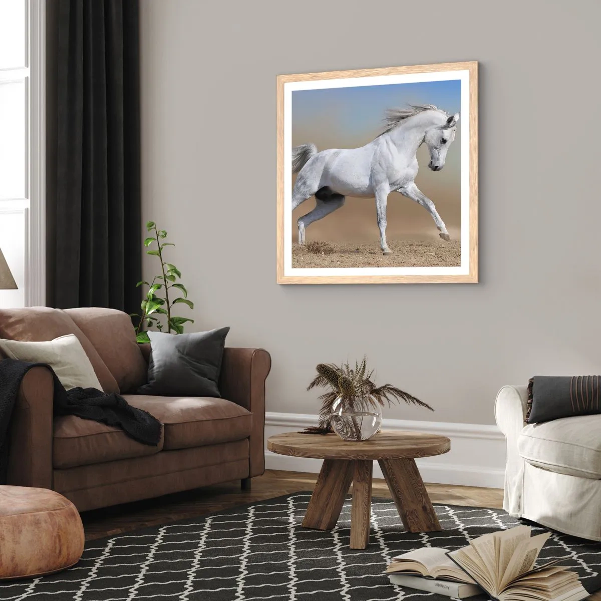 Poster in cornice rovere chiaro - La più bella favola araba - 30x30 cm