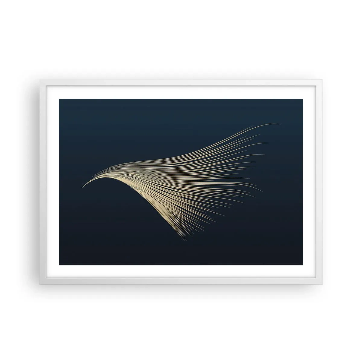 Poster in cornice bianca - Come un capello d'angelo - 70x50 cm