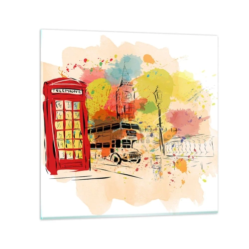 Quadro su vetro - La città della varietà - 60x60 cm