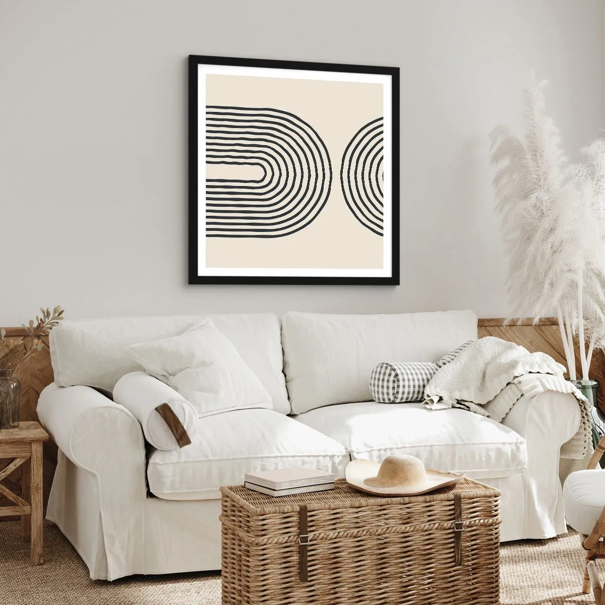 Poster in cornice nera - Tra un attimo... - 60x60 cm