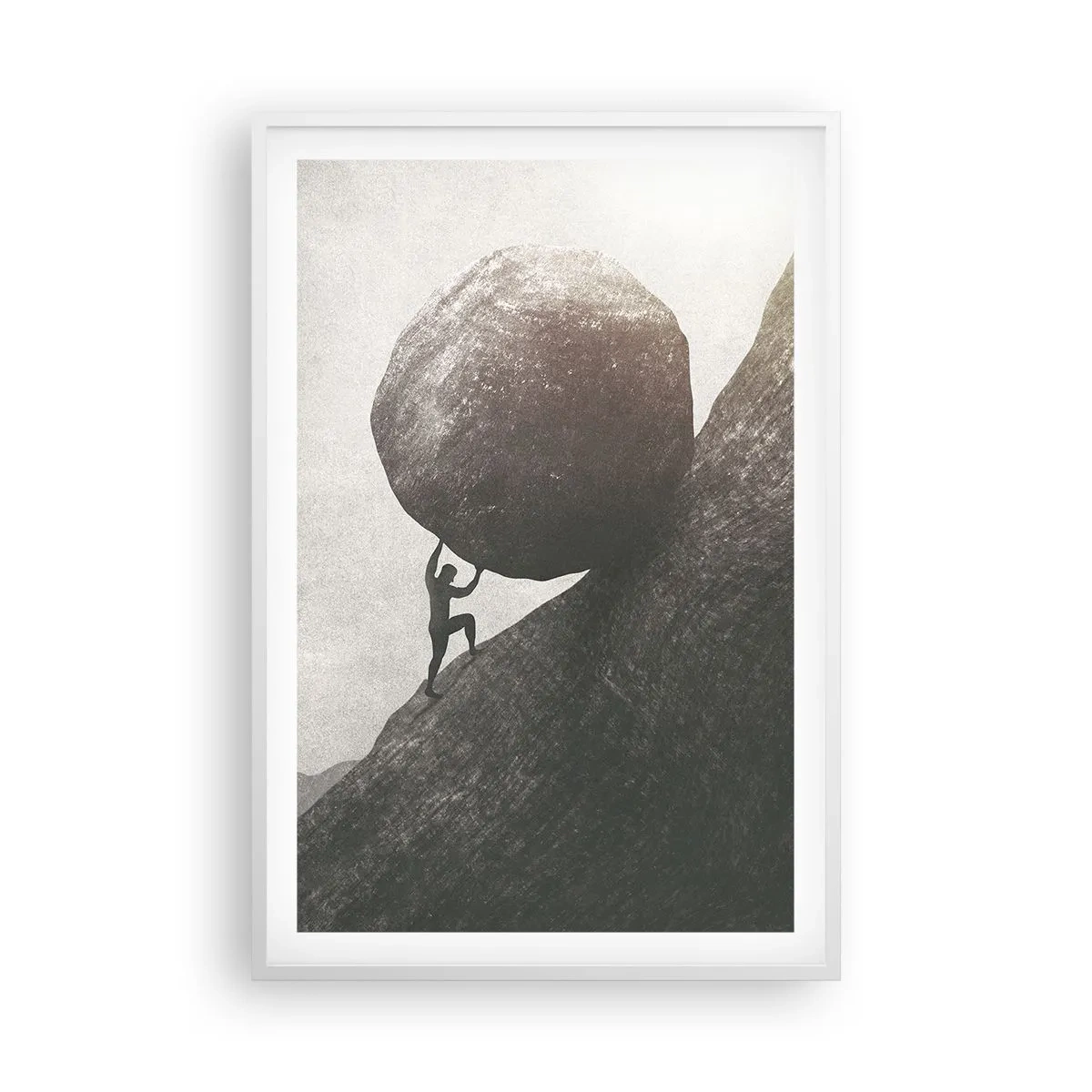 Poster in cornice bianca - Credo contro ogni speranza - 61x91 cm