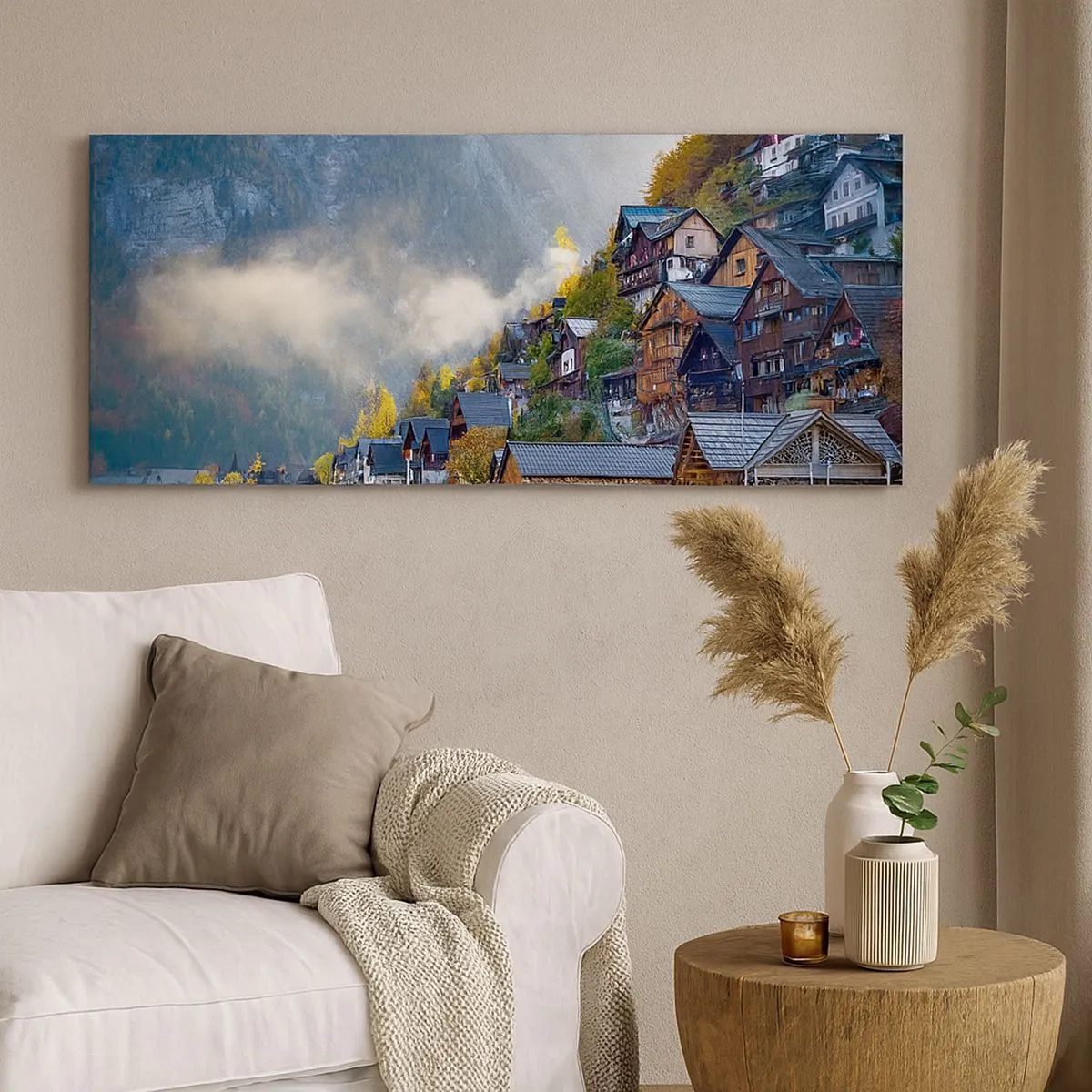 Quadro su tela - Stampe su Tela - Atmosfera alpina - 100x40 cm