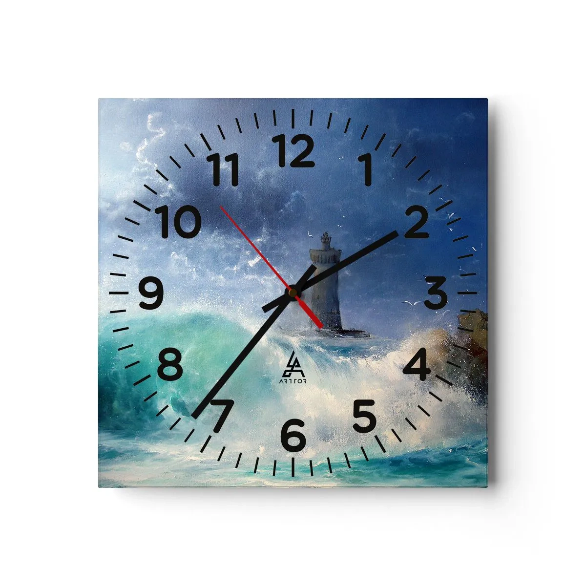 Orologio da parete - Orologio in Vetro - In difesa contro gli elementi - 30x30 cm