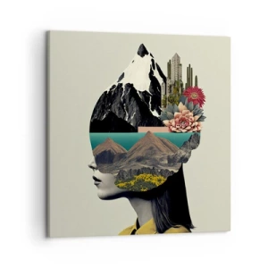 Quadro su tela - Stampe su Tela - La donna è sempre un mistero - 50x50 cm