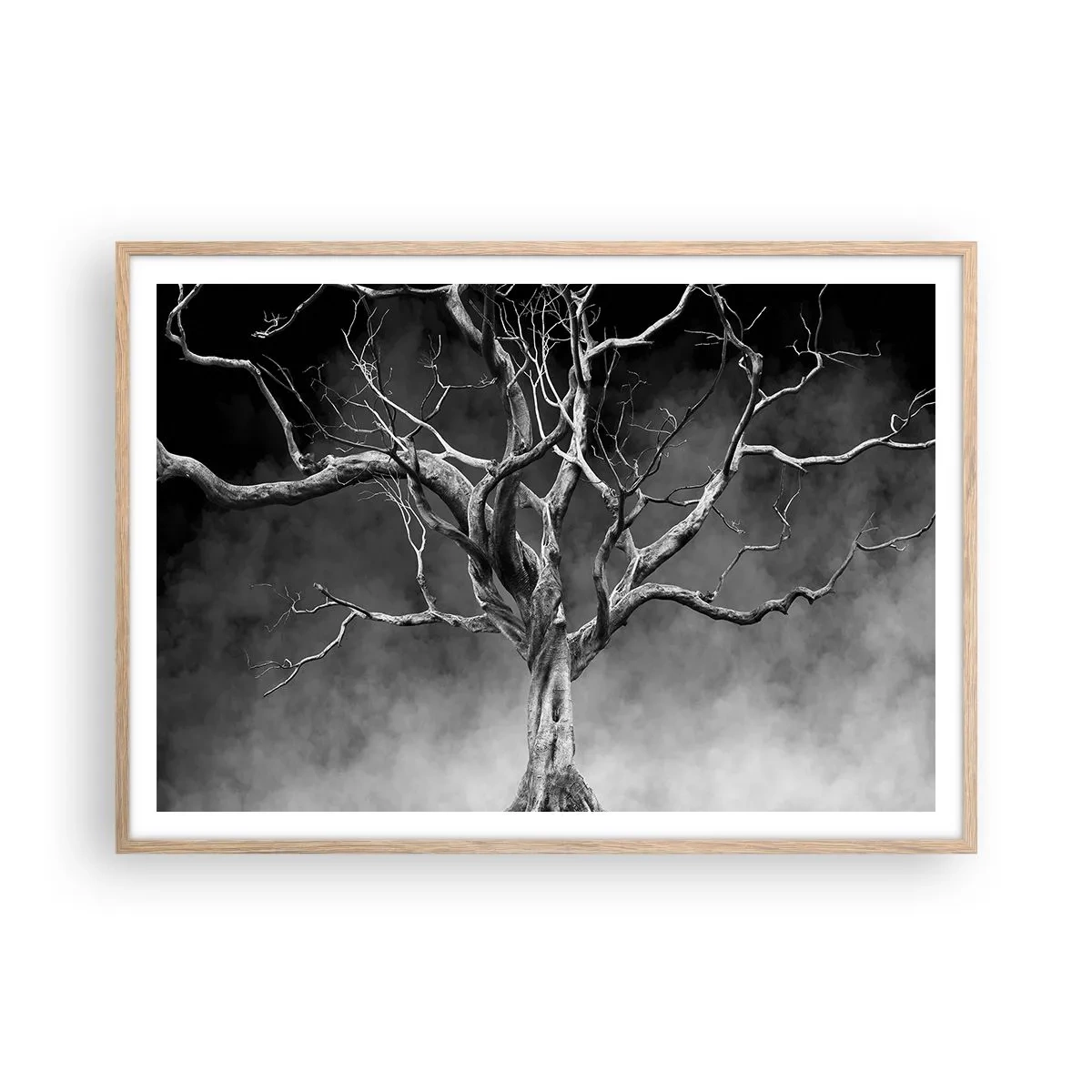 Poster in cornice rovere chiaro - Primordiale e sacro - 100x70 cm