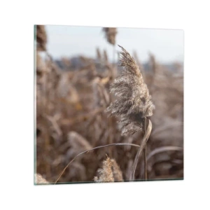 Quadro su vetro - è tempo di volare col vento - 60x60 cm