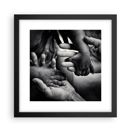Poster in cornice nera - Umanità - 30x30 cm