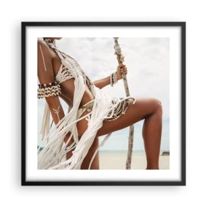 Poster in cornice nera - La sacerdotessa del sole - 50x50 cm