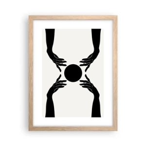 Poster in cornice rovere chiaro - Segno misterioso - 30x40 cm