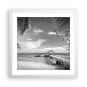 Poster in cornice bianca - Un ricordo o un sogno? - 40x40 cm