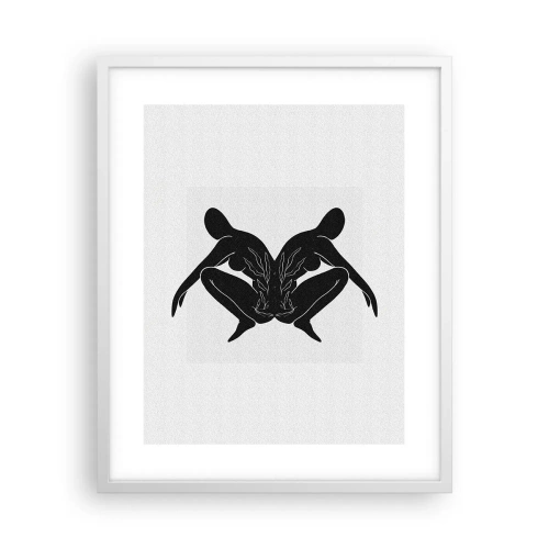 Poster in cornice bianca - Anima comune - 40x50 cm