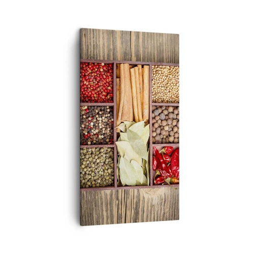 Quadro su tela - Stampe su Tela - Ordine delle forme, bouquet degli aromi - 45x80 cm