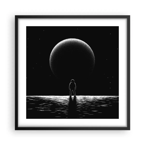 Poster in cornice nera - Faccia a faccia - 50x50 cm