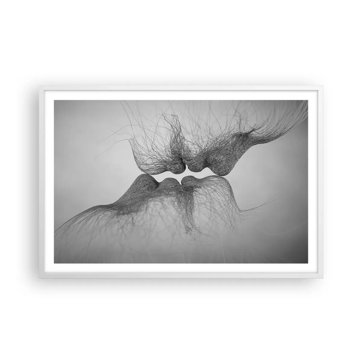 Poster in cornice bianca - Il bacio del vento - 91x61 cm