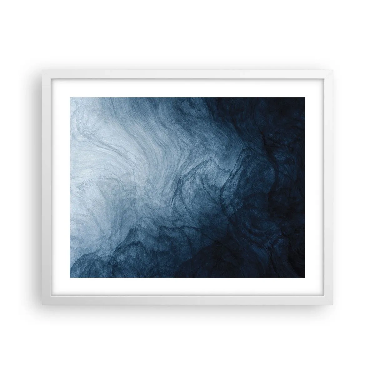 Poster in cornice bianca - Arrivando in profondità - 50x40 cm