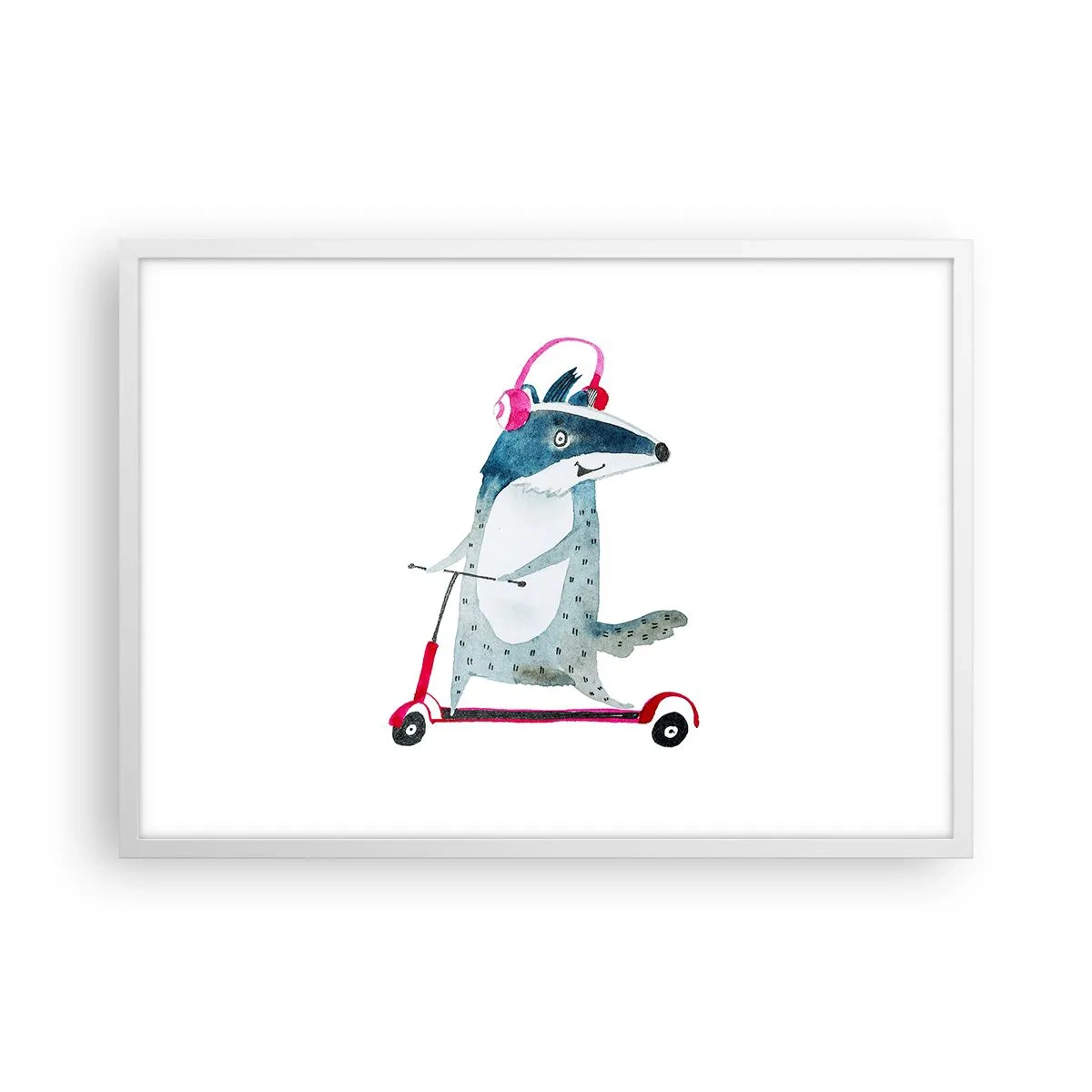 Poster in cornice bianca - Tassi di gioia - 70x50 cm