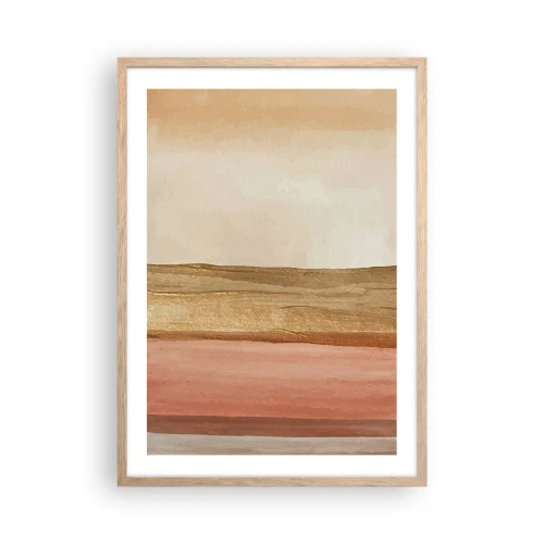 Poster in cornice rovere chiaro - Composizione verticale - 50x70 cm