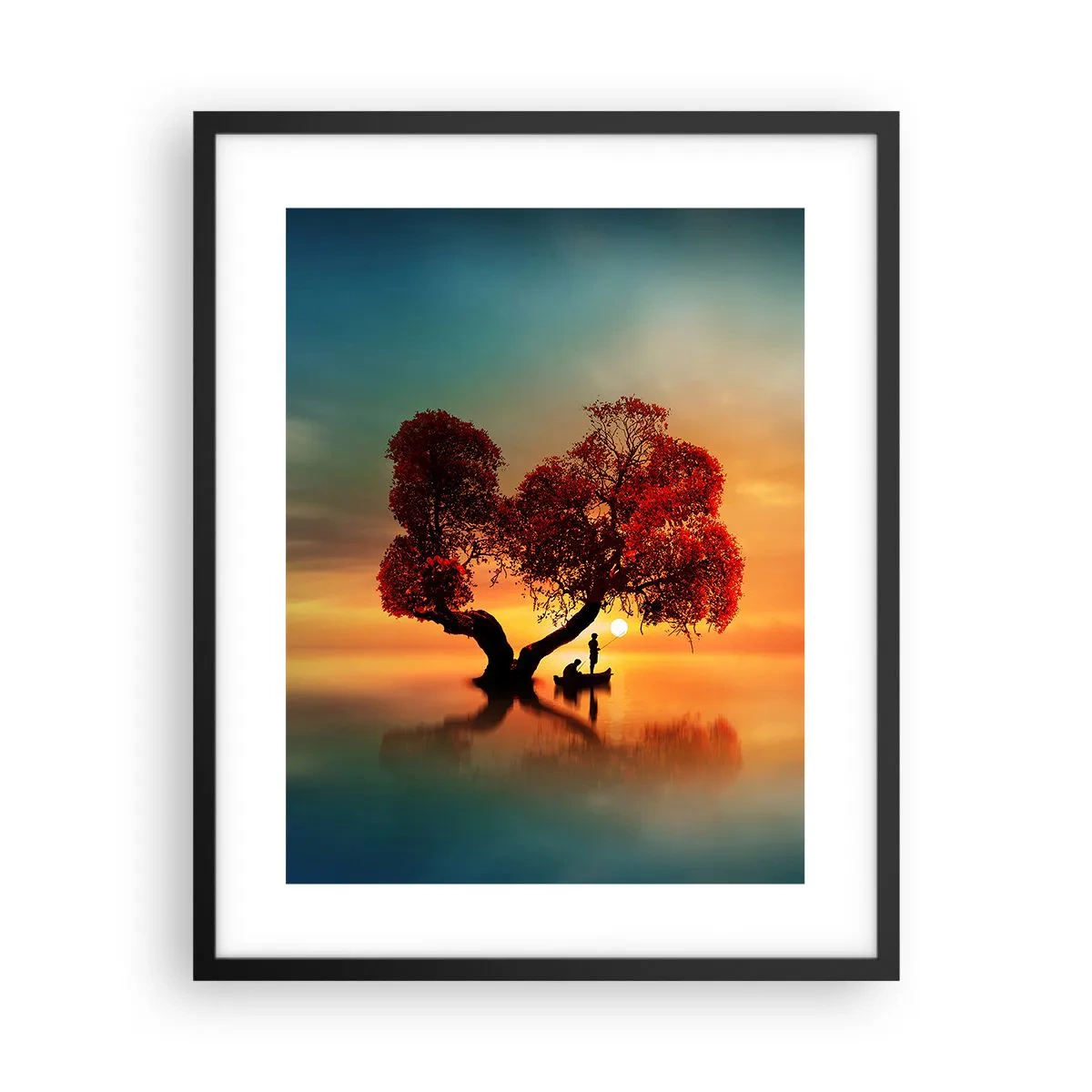 Poster in cornice nera - Gli esiliati e il silenzio fuori dal mondo - 40x50 cm