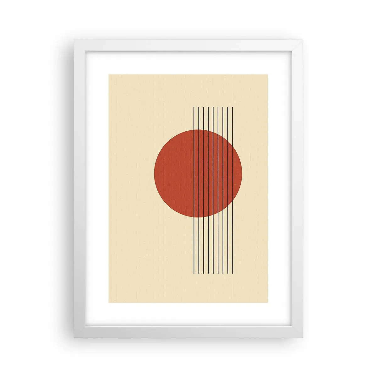 Poster in cornice bianca - Nel cerchio e oltre - 30x40 cm