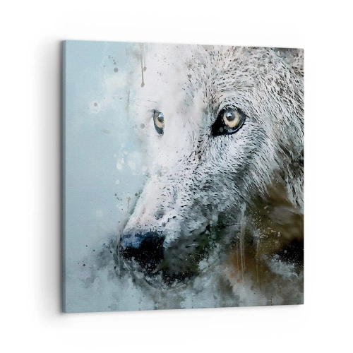 Quadro su tela - Stampe su Tela - Scopri l'anima del lupo - 50x50 cm