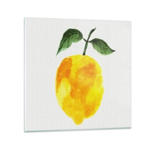 Quadro su vetro - Scoprire il sapore del sole - 30x30 cm