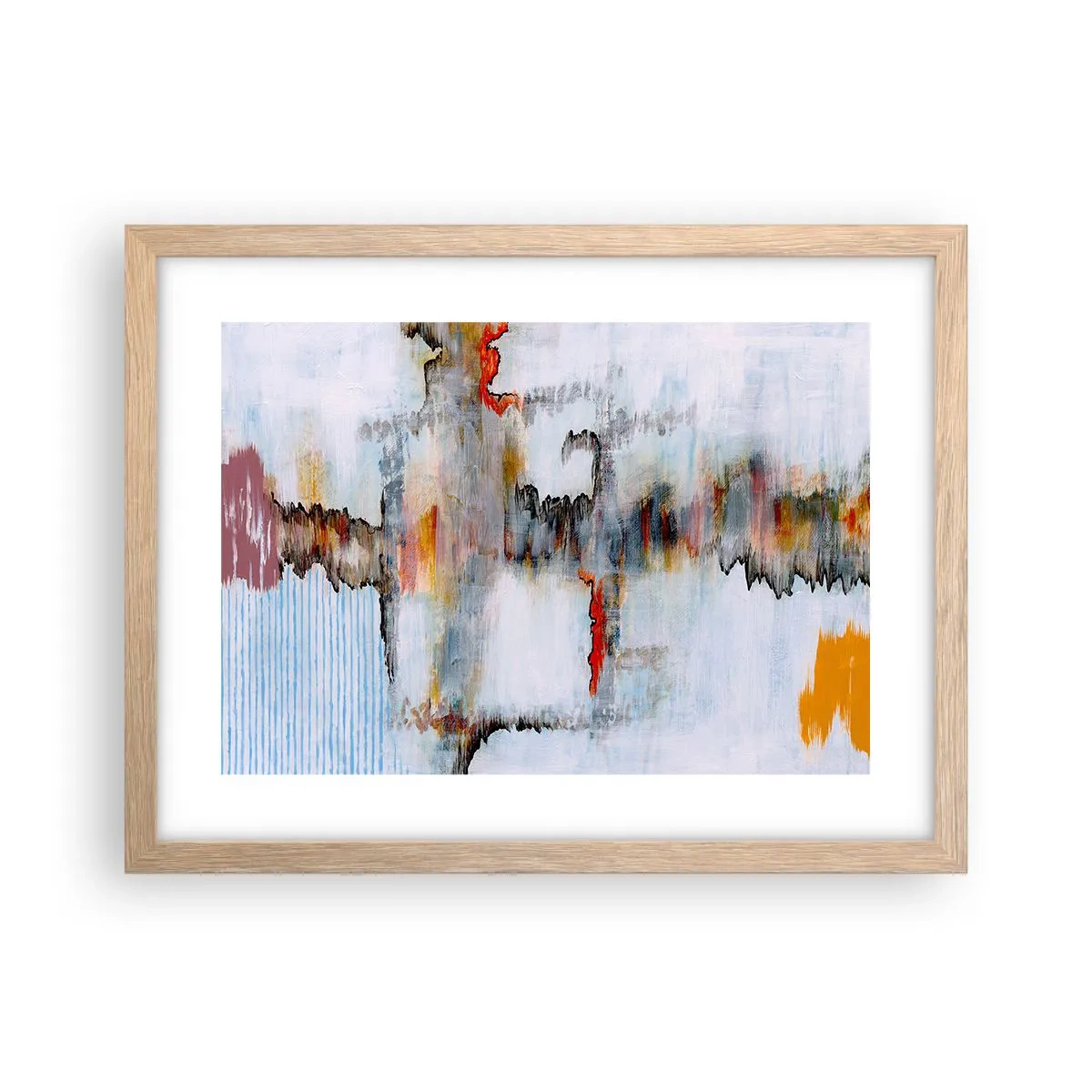 Poster in cornice rovere chiaro - Scritto sull'acqua - 40x30 cm