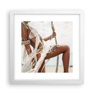 Poster in cornice bianca - La sacerdotessa del sole - 30x30 cm