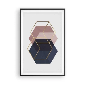 Poster in cornice nera - La forza della semplicità - 61x91 cm