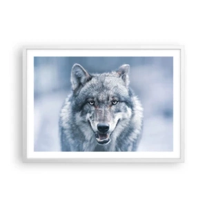 Poster in cornice bianca - Accetti la sfida? - 70x50 cm