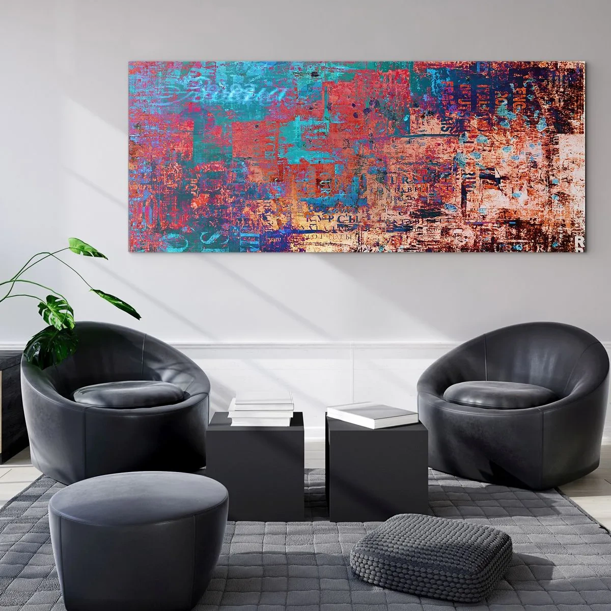 Quadro su vetro - Memoria e dimenticanza - 100x40 cm